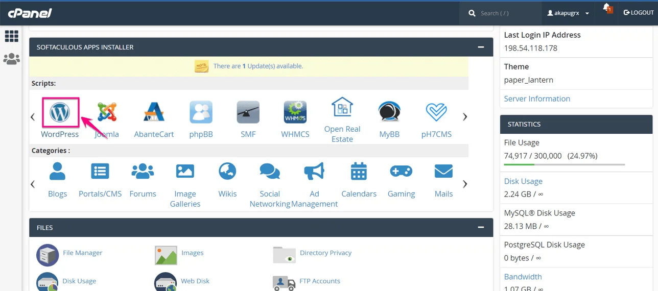 Como instalar o site de teste do WordPress
