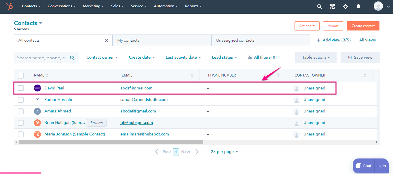 Submitted form viewed for MetForm HubSpot integration