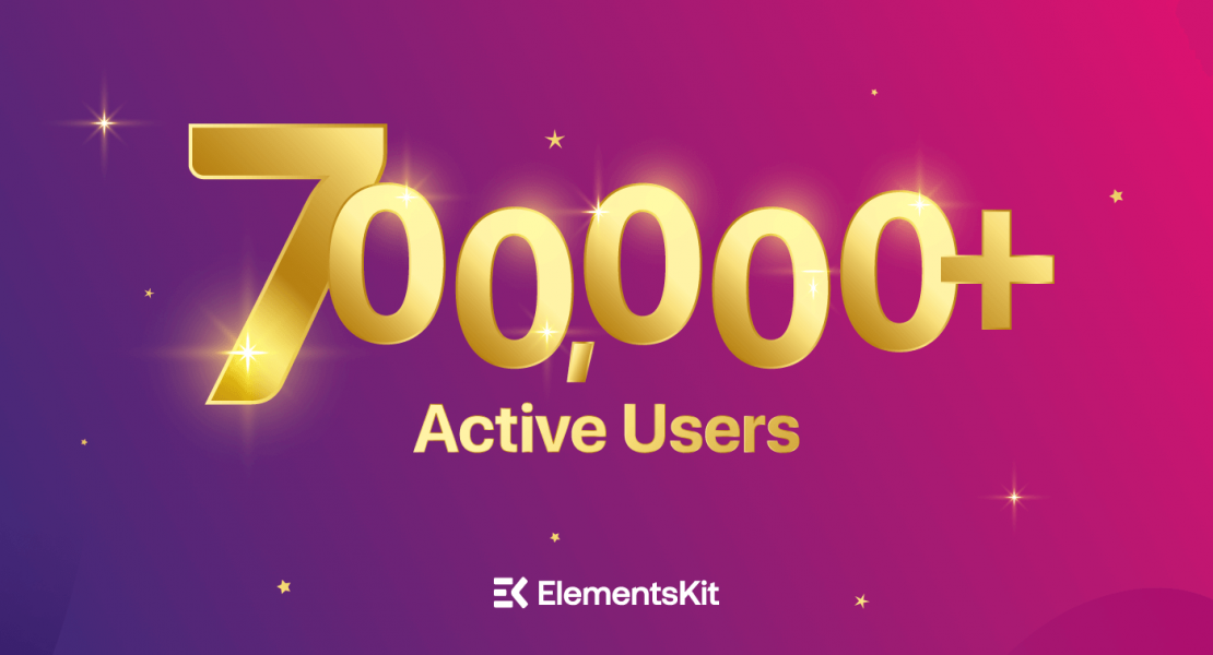 ElementsKit Elementor addon hits 700k users