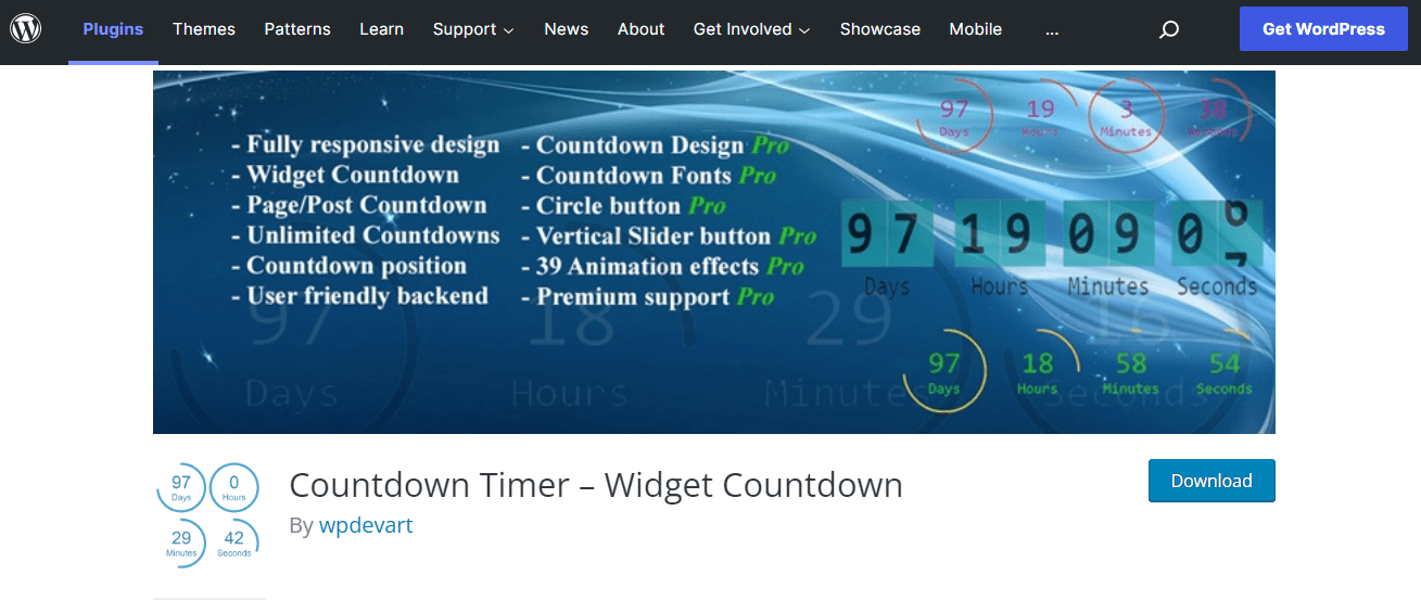 Countdown Timer plugin