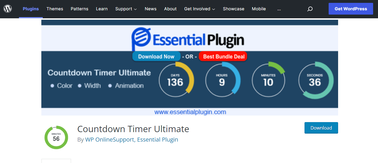 Countdown timer ultimate plugin