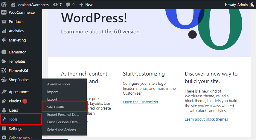 update wordpress php version