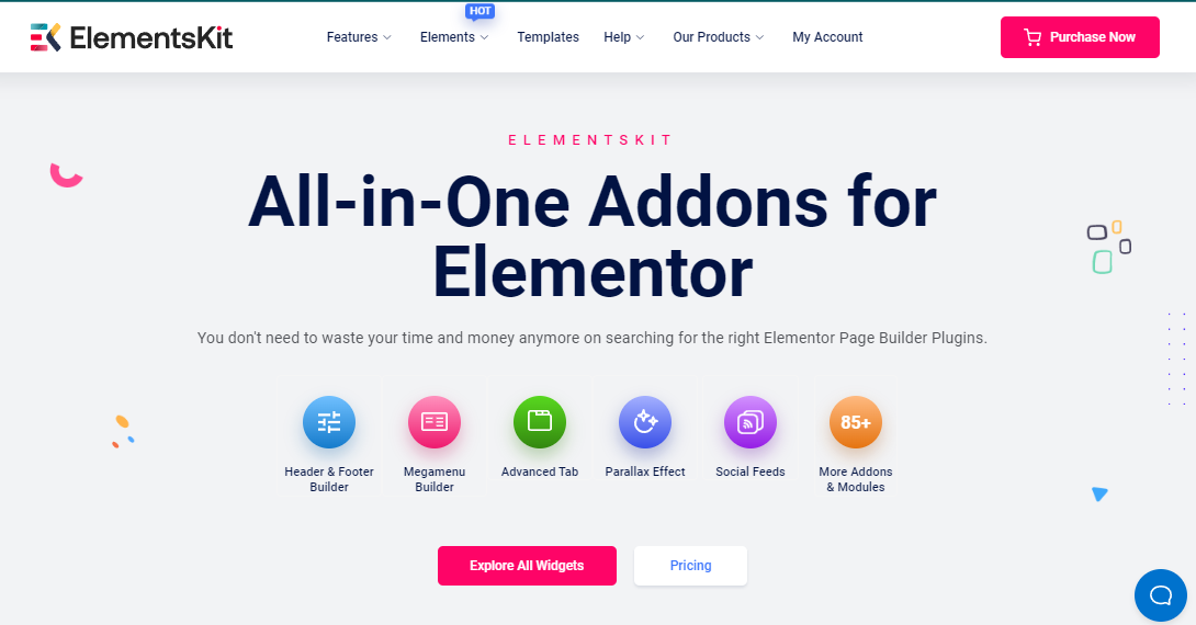 ElementsKit All-in-One Addon for Elementor - Best Lottie animation plugin in WordPress
