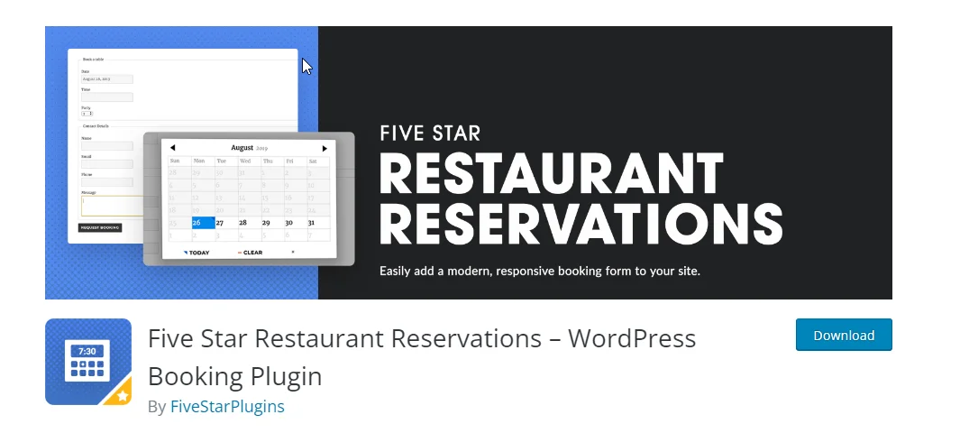 Reservas em restaurantes cinco estrelas - os melhores plug-ins wordpress para restaurantes