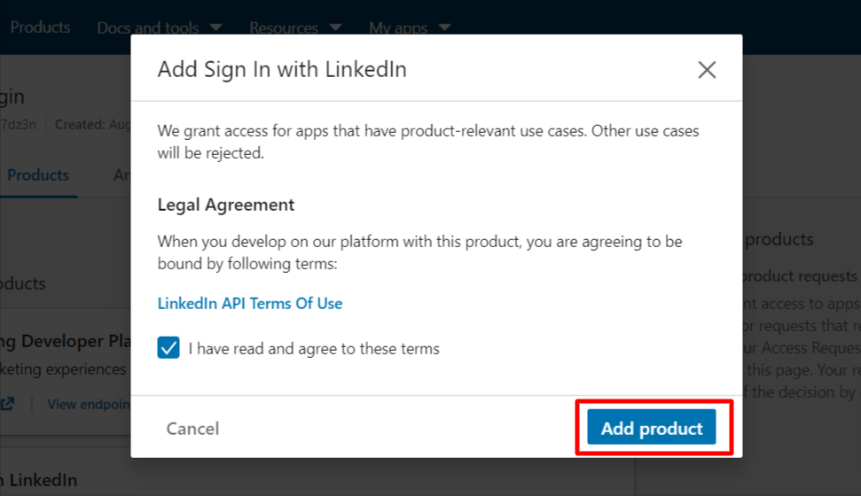 Add Sign In with LinkedIn