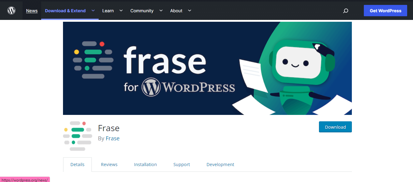 Frase, AI writing assistant for WordPress