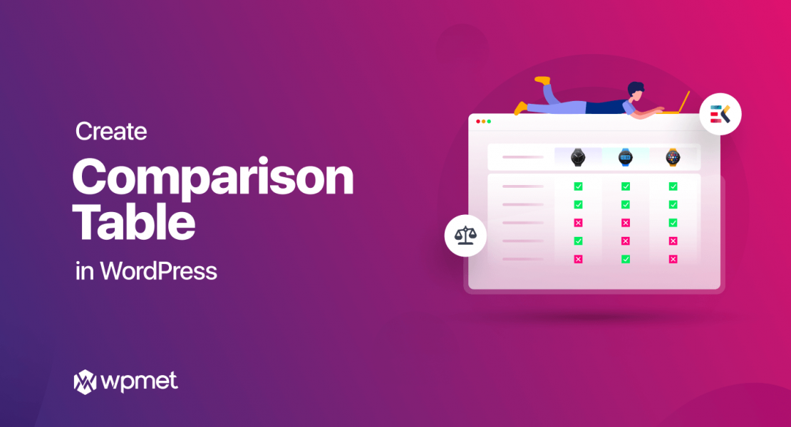 how to create a comparison table in WordPress