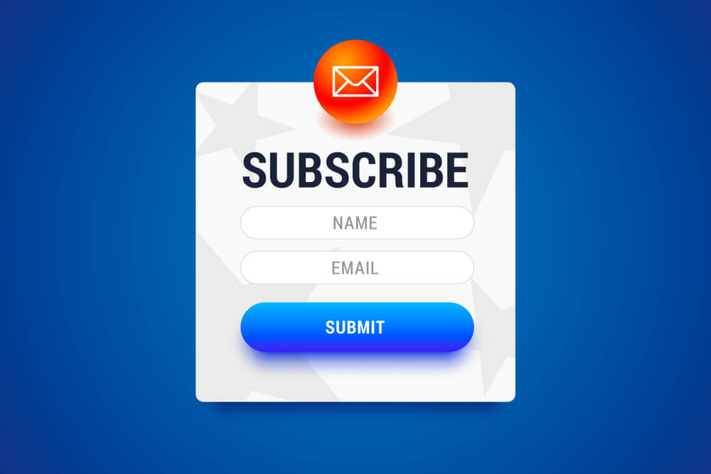 Add an opt-in form to your site- Ecommerce business email list growth strategies