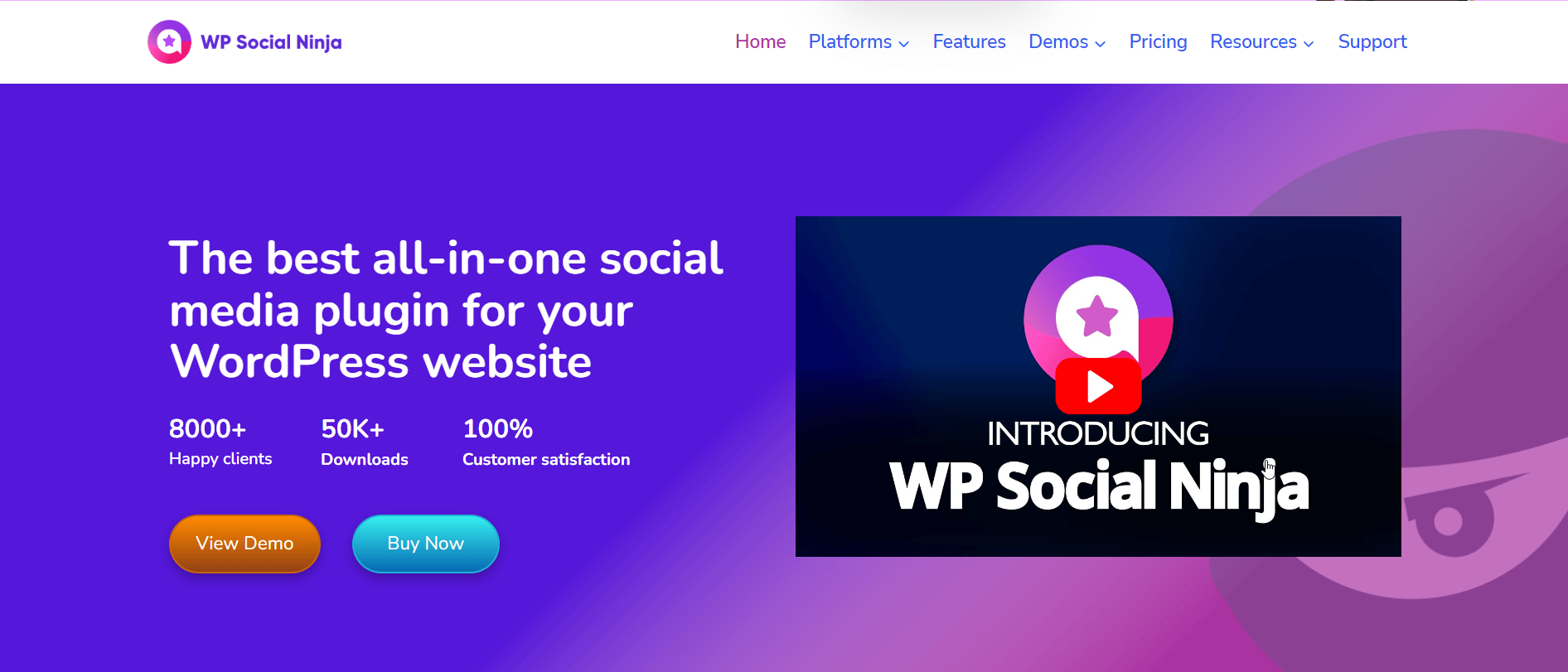 WP Social Ninja- WordPress Social Media Plugins
