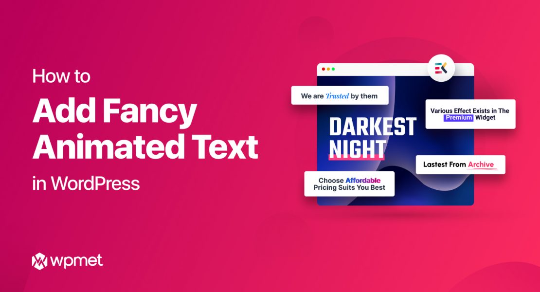 how to add animation to text