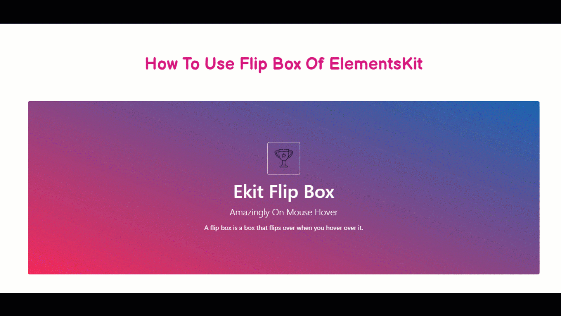 flip box elementskit preview