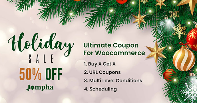Ultimate coupon for WooCommerce - WordPress deals - holiday deals - new year deals - WordPress holiday deal