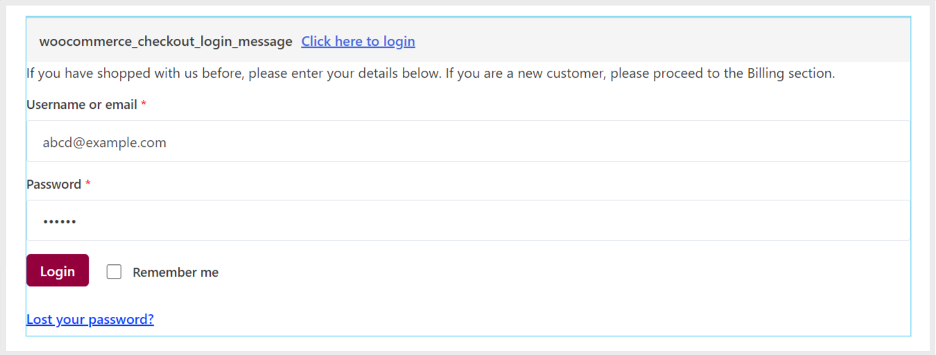 WooCommerce-Checkout-Login