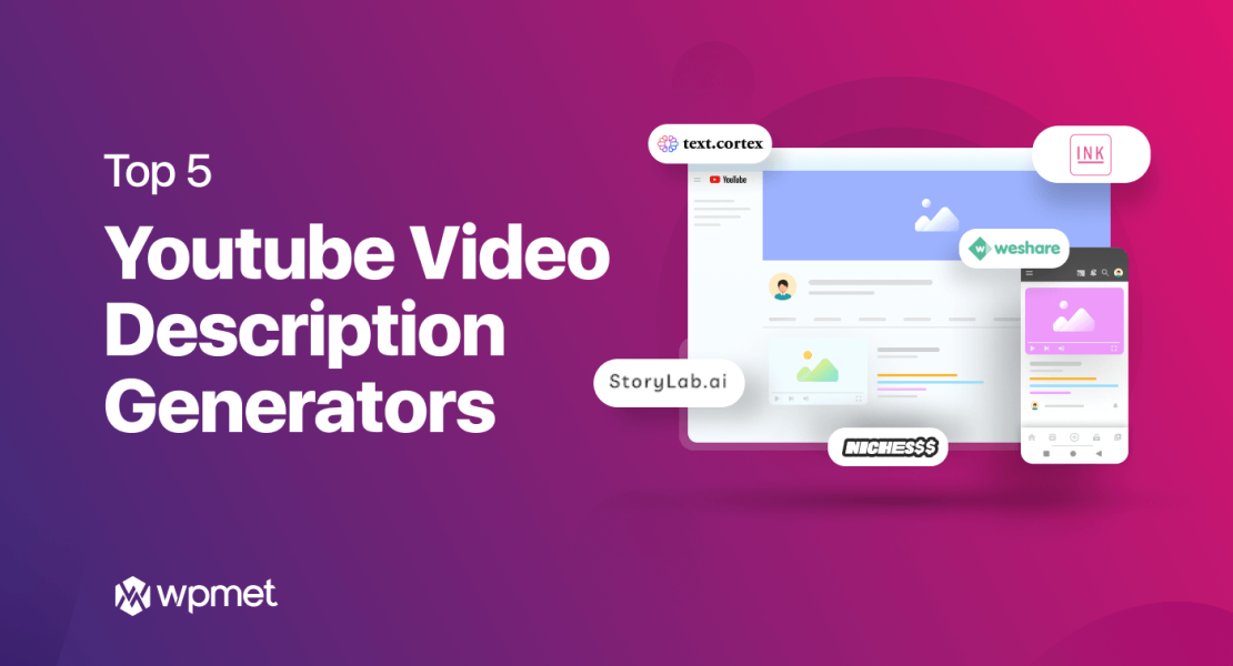 Top 5 YouTube video description generator tools- Featured Image