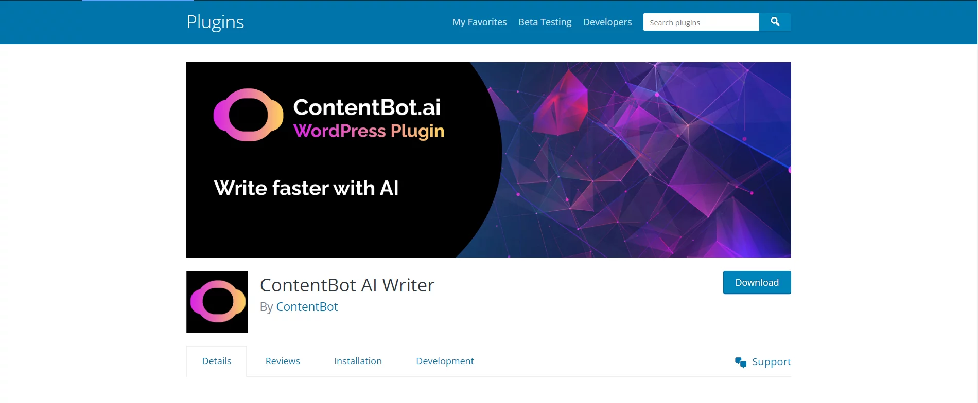 Complemento generador de contenido, ContentBot AI Writer