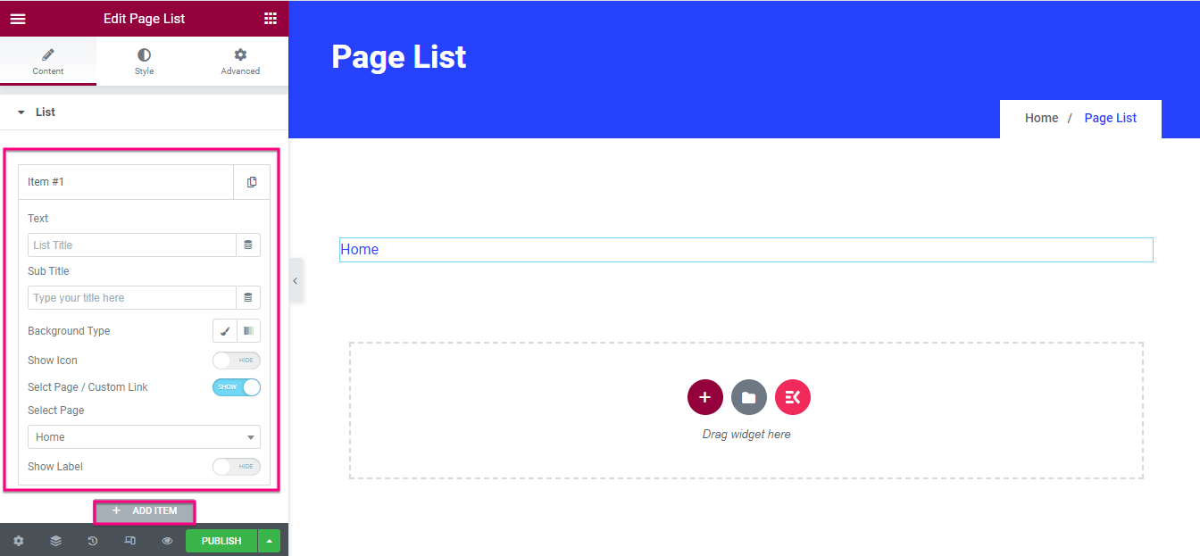 How to create page list in WordPress