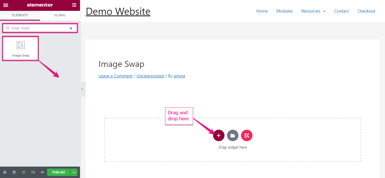 How to add image swap in WordPress