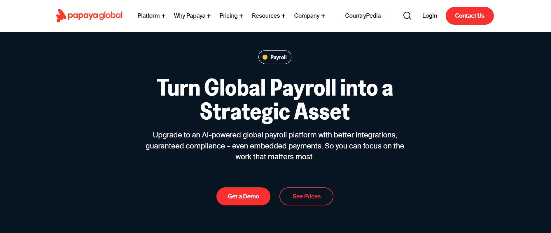 Papaya Global HR Software for Payroll
