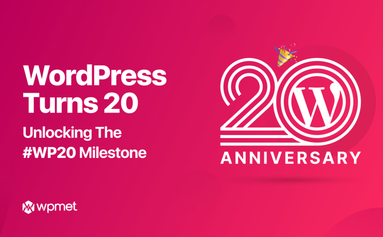 wordpress fylder 20 år