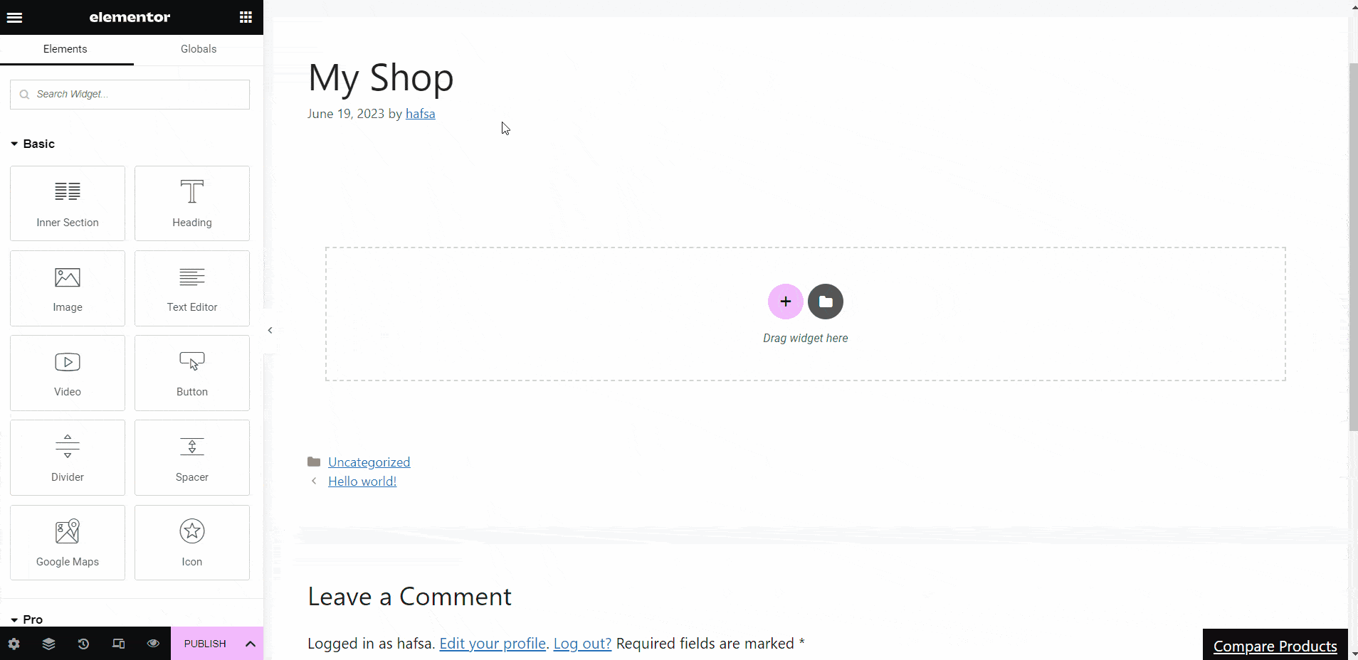 Como exibir o carrossel de produtos WWooCommerce com ShopEngine 
