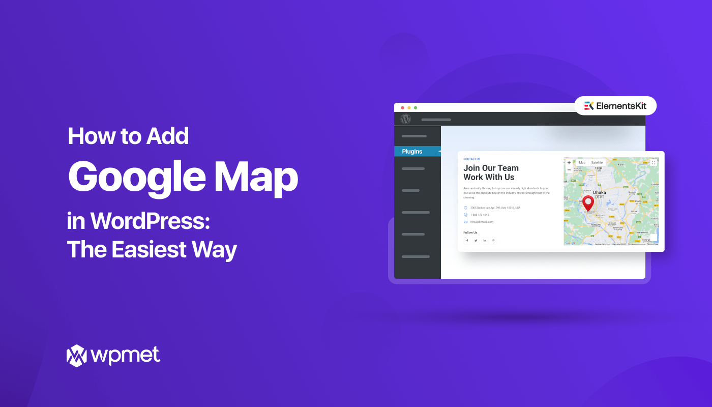 how to add google map plugin in wordpress