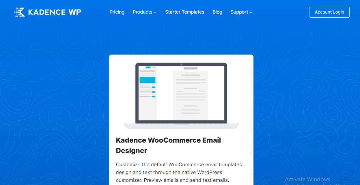 Kadence WooCommerce e-postdesigner - Bästa WooCommerce e-postanpassare