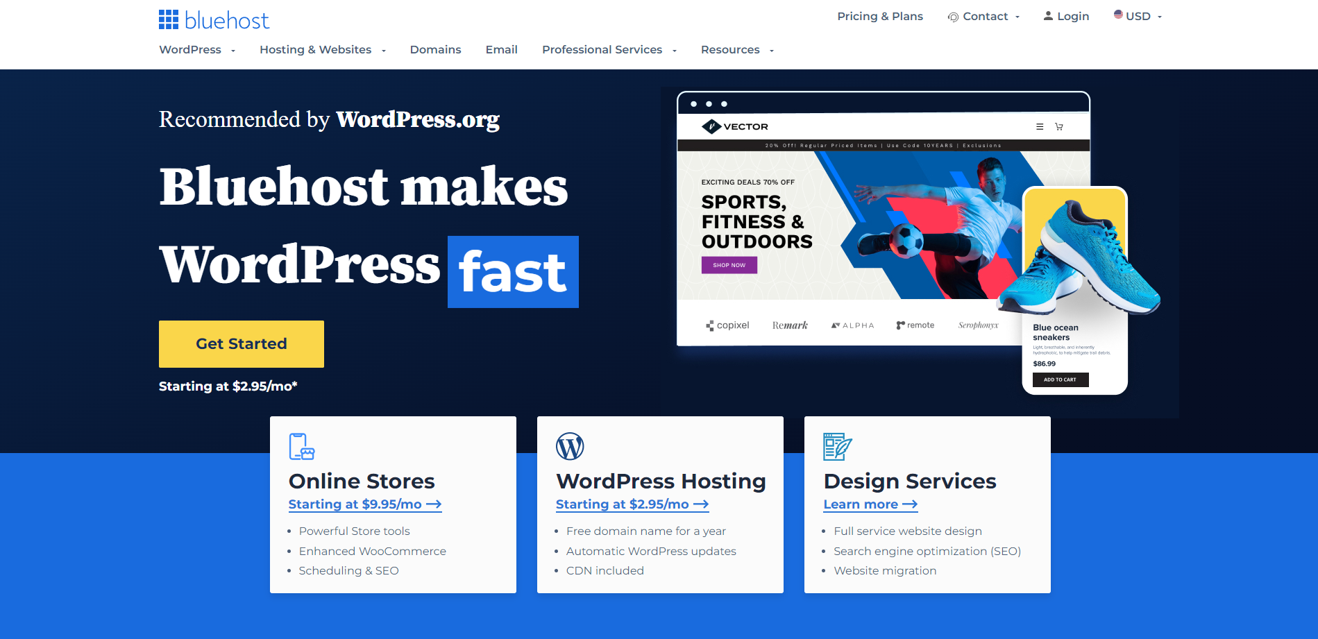 WordPress-hosting til at være vært for et digitalt markedsføringswebsted