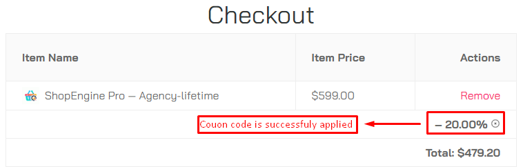 Coupon-Code-Discount-Applied-To-ShopEngine