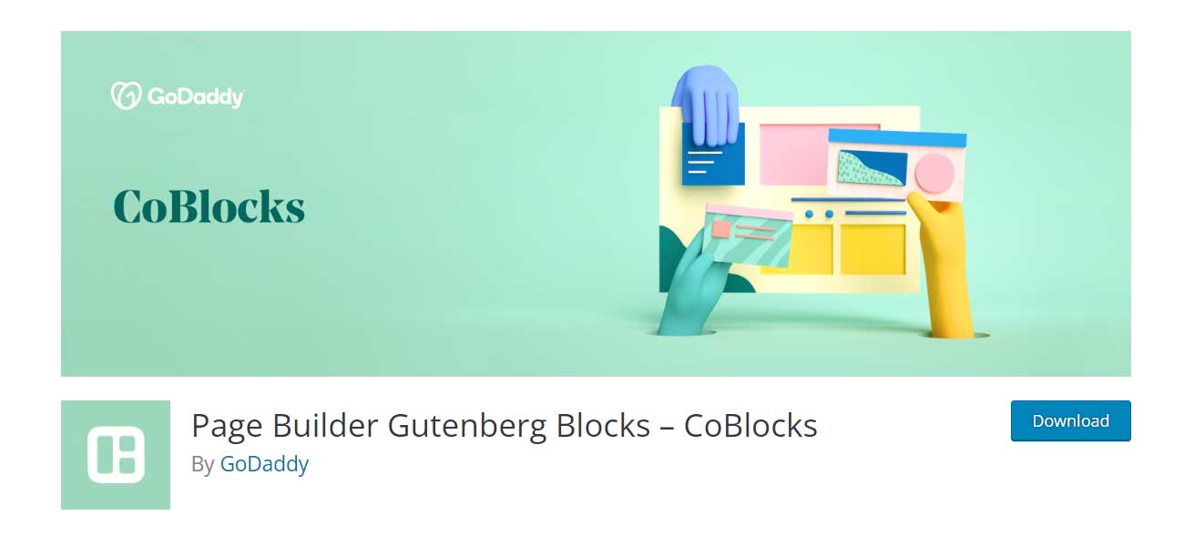 Plugins de l'éditeur CoBlocks Gutenberg