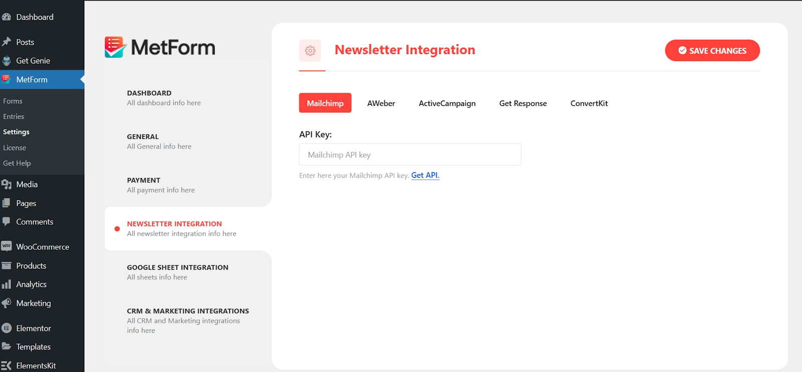 Metform Integration