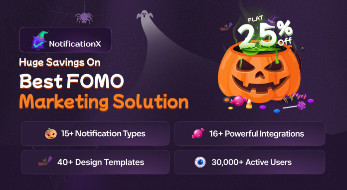 NoficationX Halloween deal