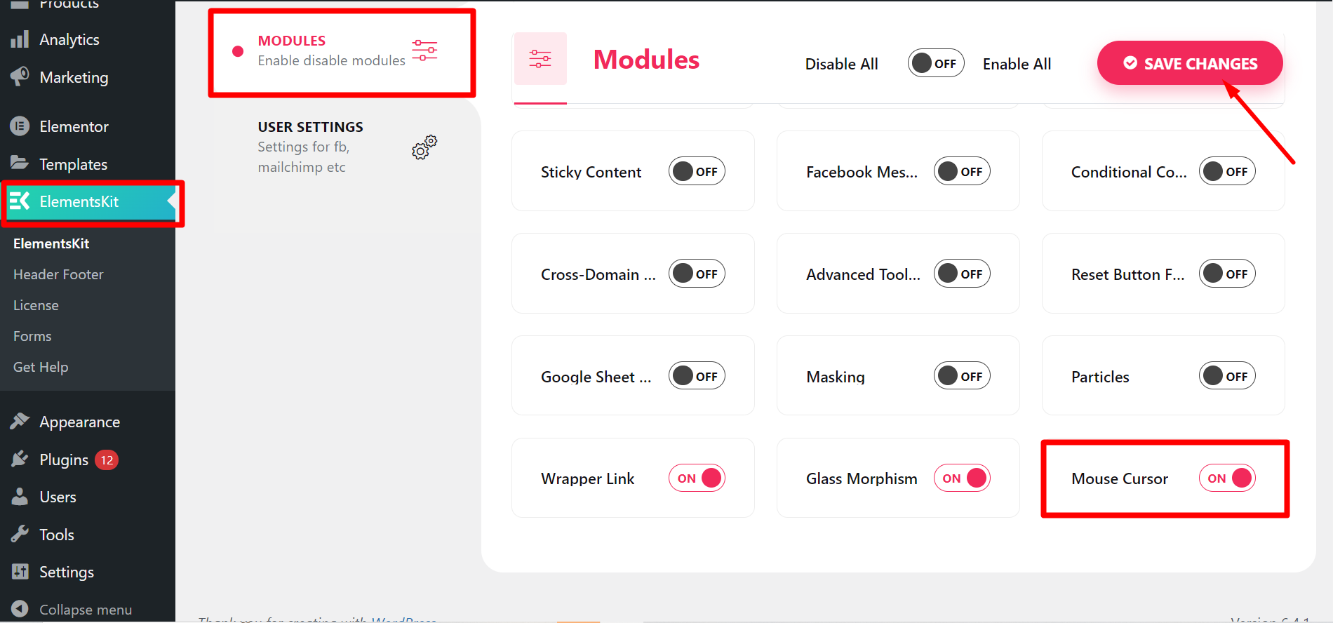 ElementsKit Cursor Module