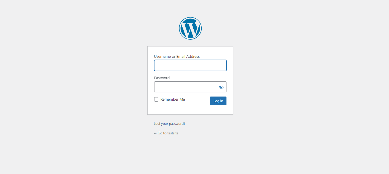 Login to your site on LocalWP