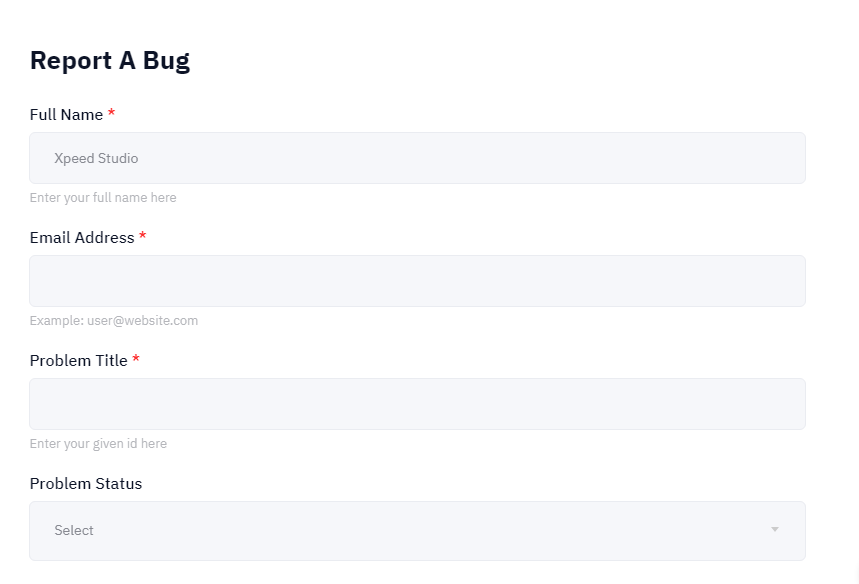 Use single column form