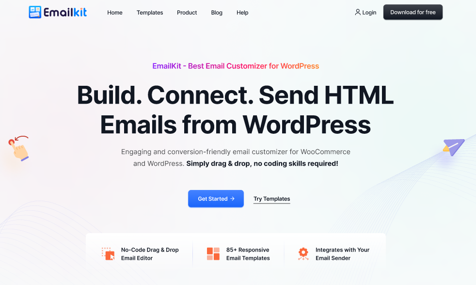 EmailKit: personalizador de correo electrónico y plantillas de correo electrónico de WordPress y WooCommerce