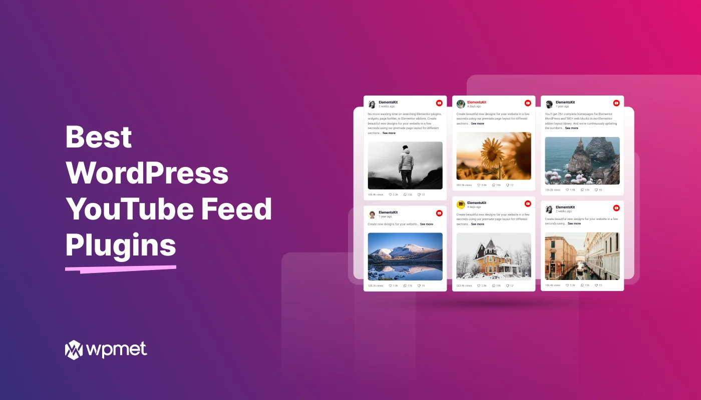 Best WordPress YouTube feed plugins