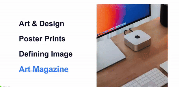 Interactive Link Section