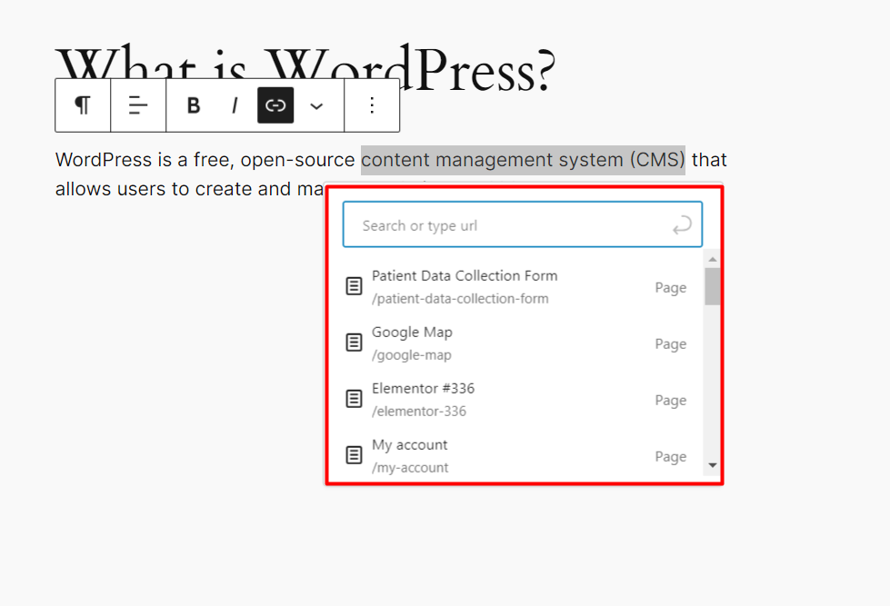 Relevant topic suggestions in WordPress 6.5 release 