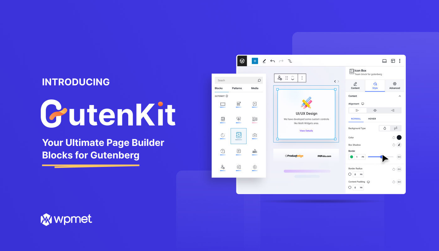 Introduktion af GutenKit Your Ultimate Page Builder Blocks for Gutenberg