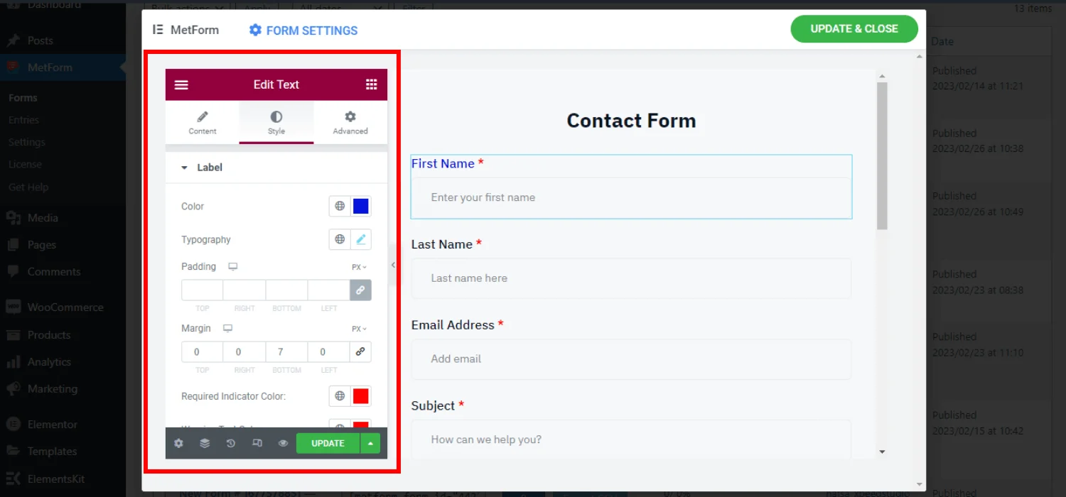 best practices for designing WordPress contact forms
