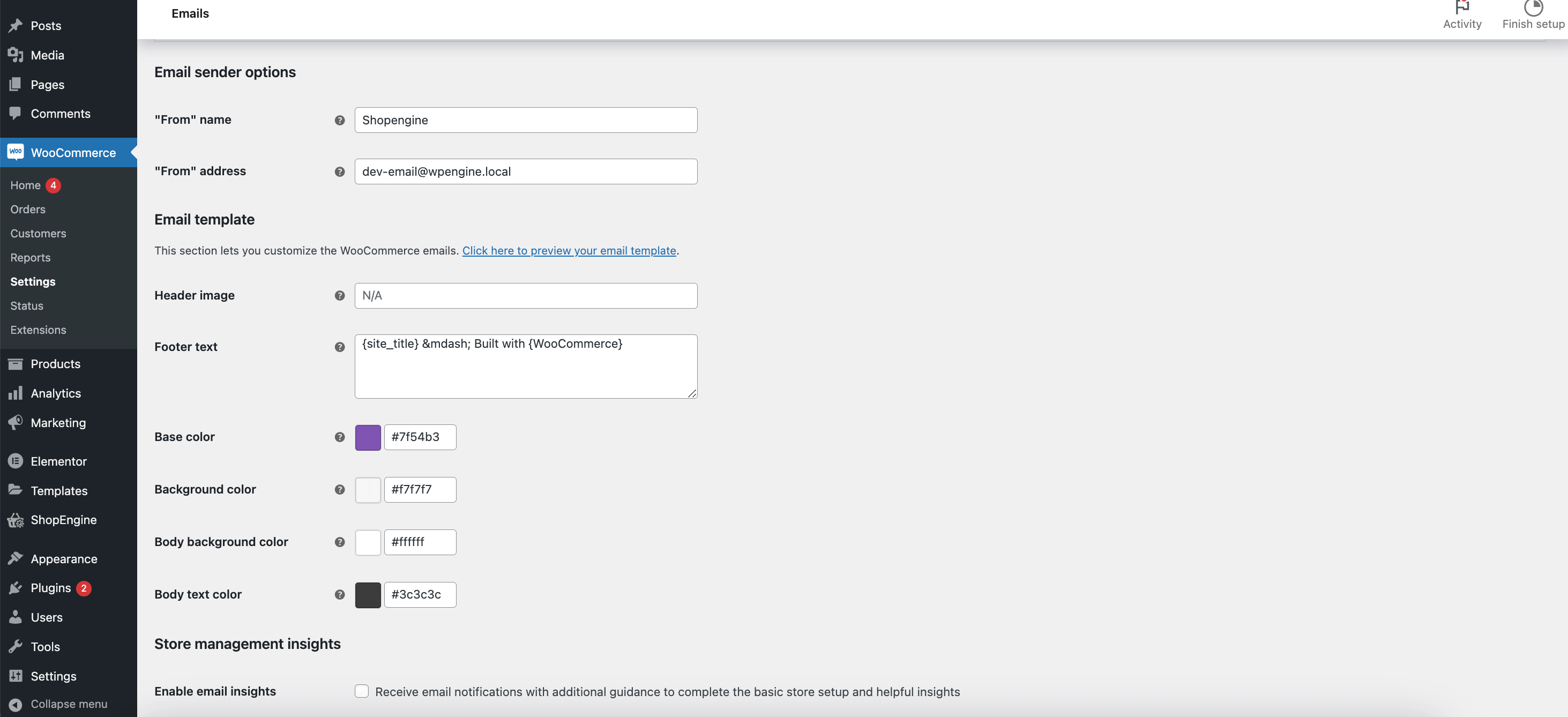Personalize e-mails de confirmação de pedido WooCommerce