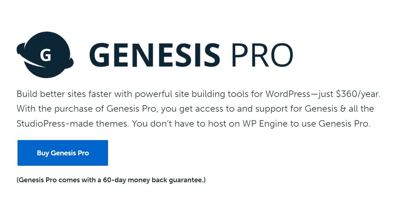 Alternativa a GeneratePress: Génesis Pro