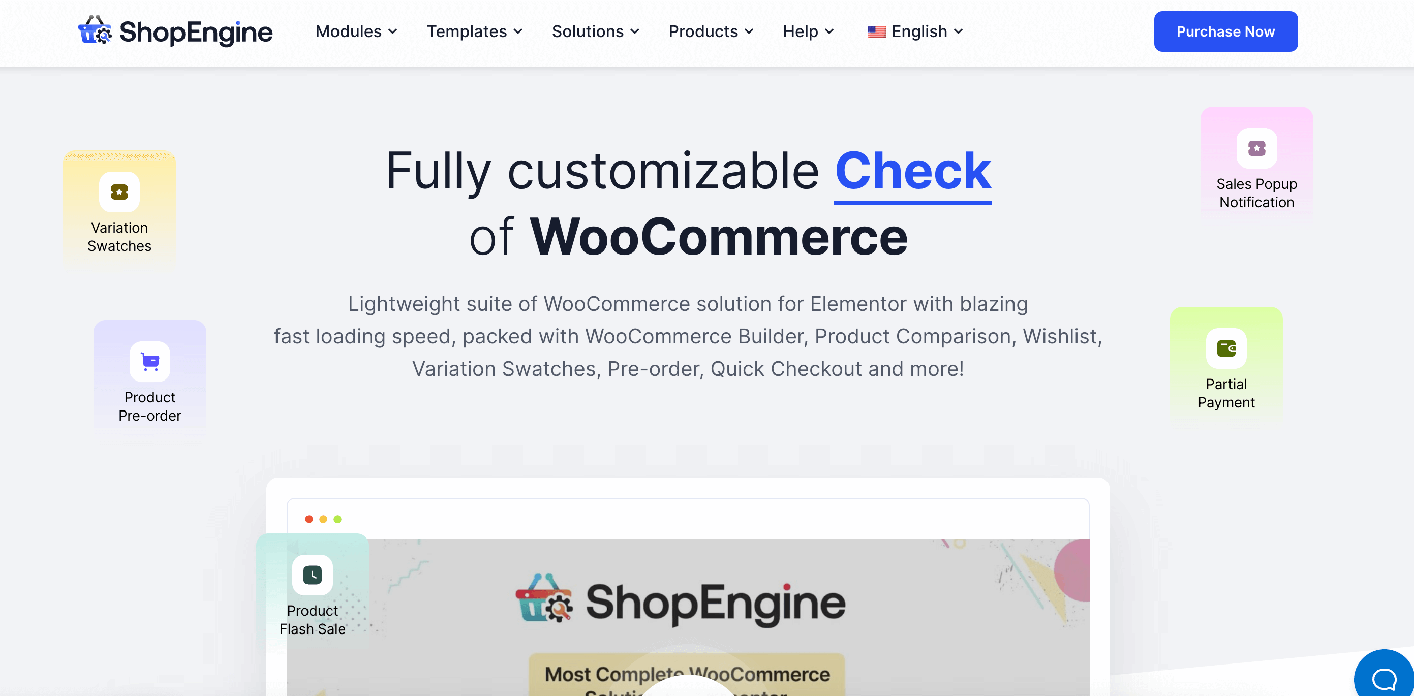 Construtor ShopEngine WooCommerce