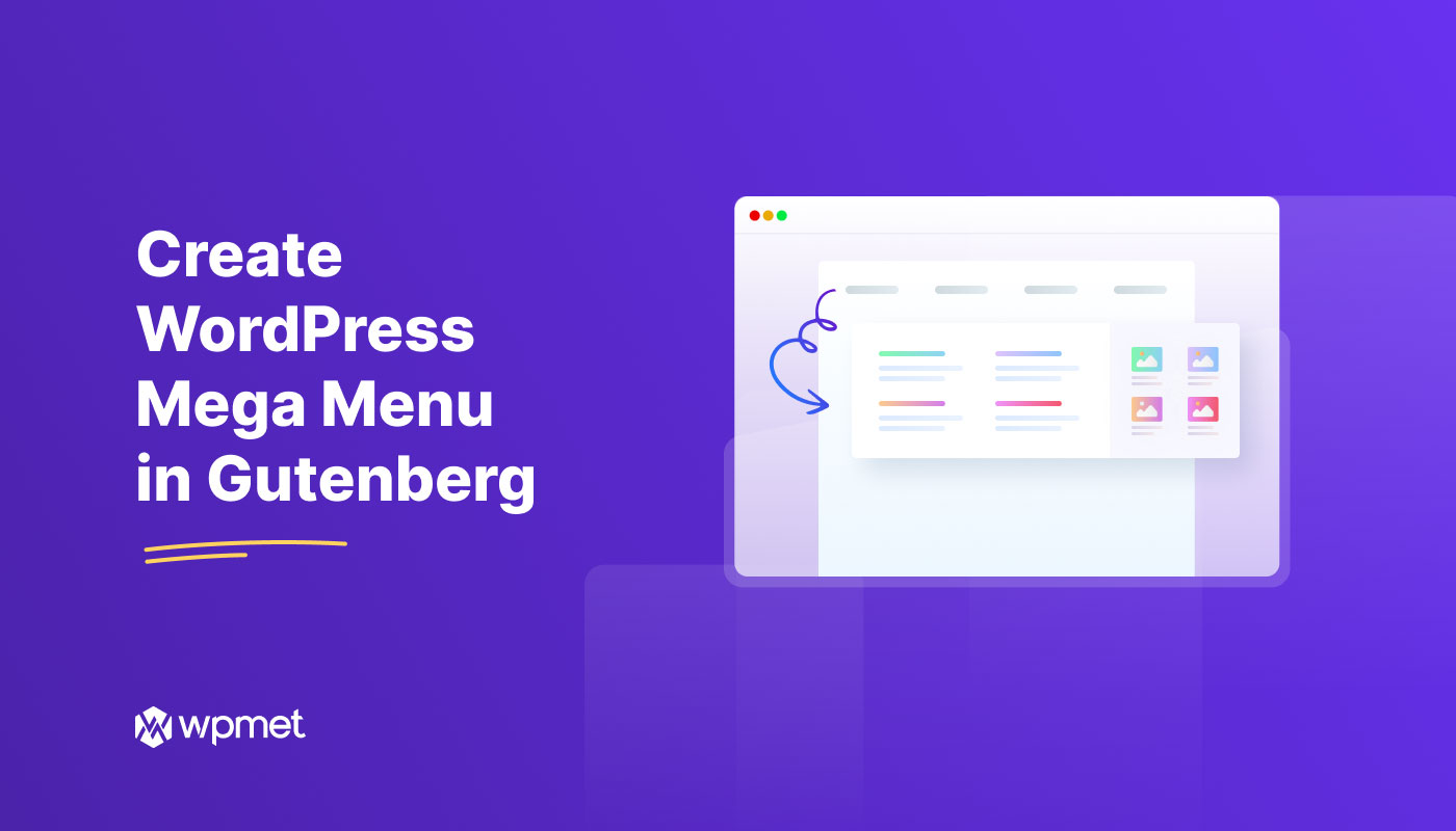how to create a WordPress mega menu in Gutenberg