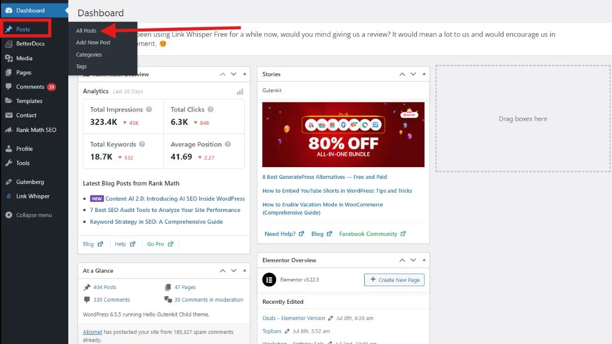 Guia passo a passo para copiar estilos de bloco: criando uma postagem