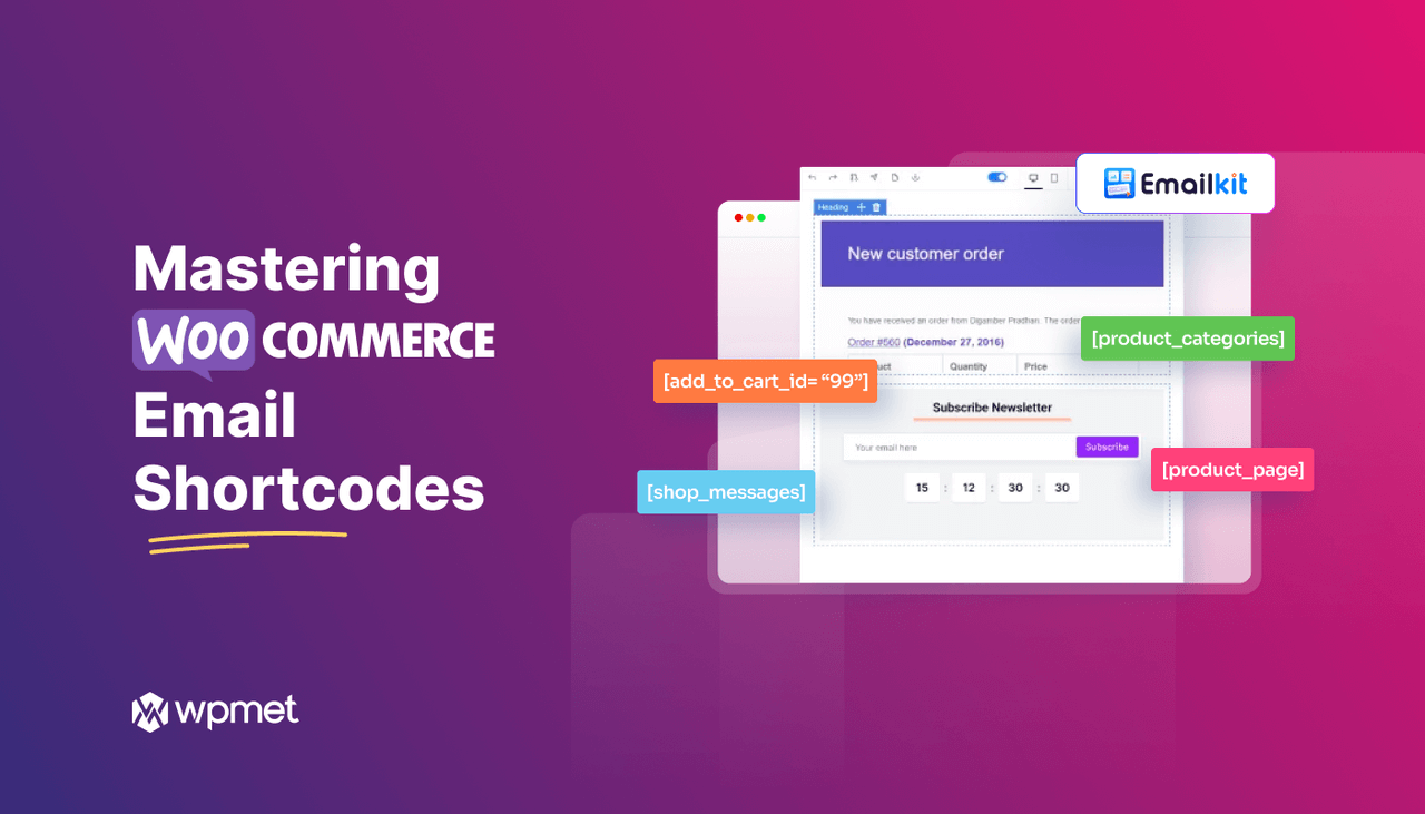 Padroneggiare gli shortcode delle email di WooCommerce