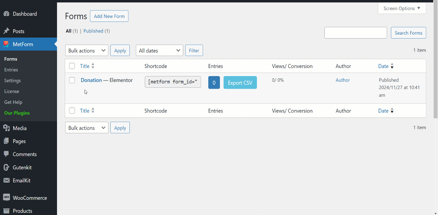 A nice aesthetic UI of MetForm