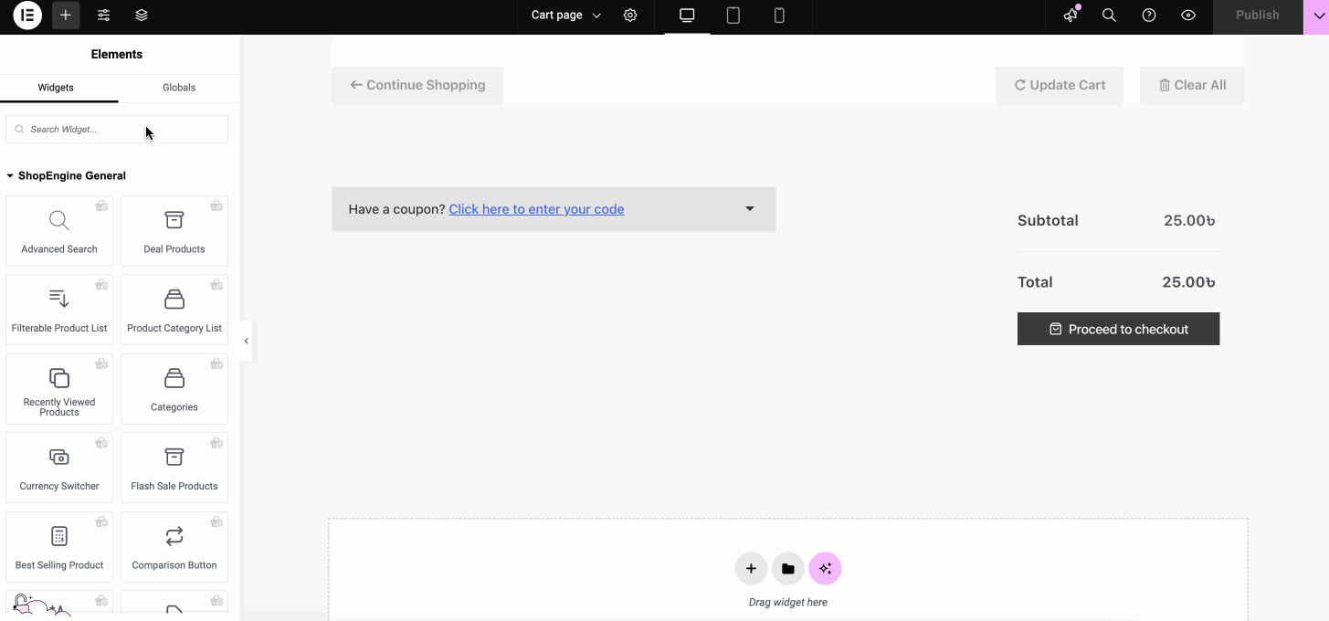 Customize cross-selling section with ShopEngine