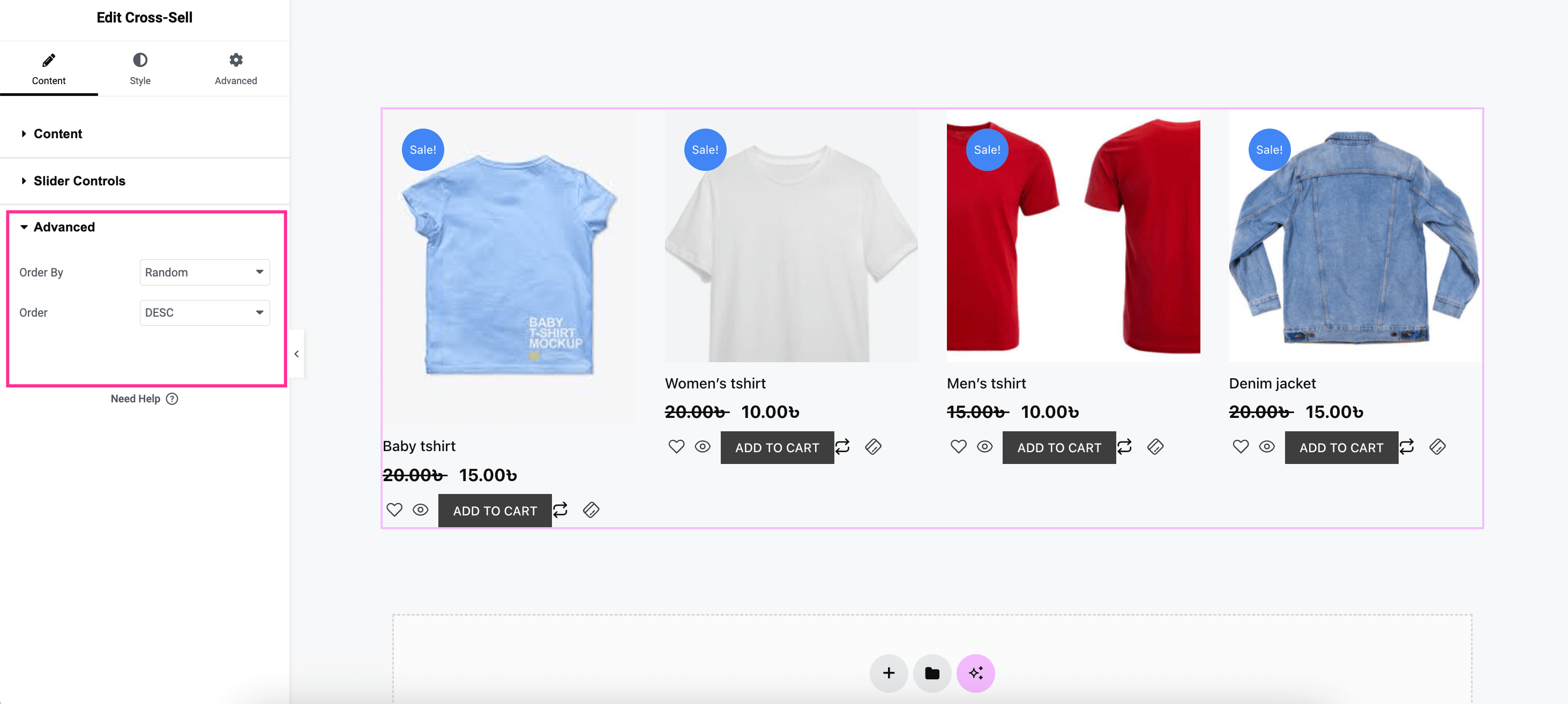 Display cross-sell products on the cart page with ShopEngine