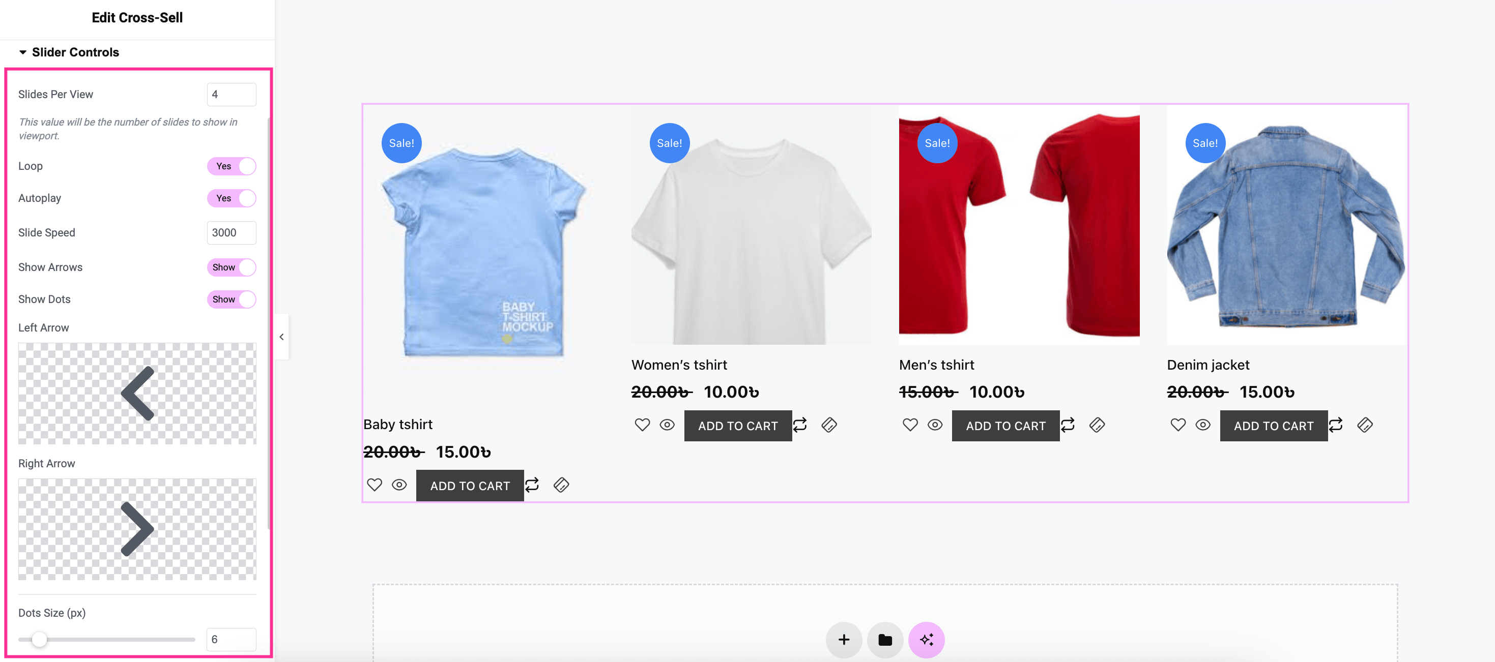 Customize cross-sell sliders with ShopEngine